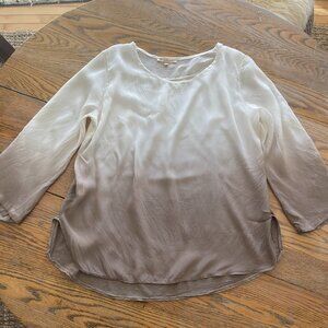 PRONTOMODA GIUSY viscose/silk top/knit back! M